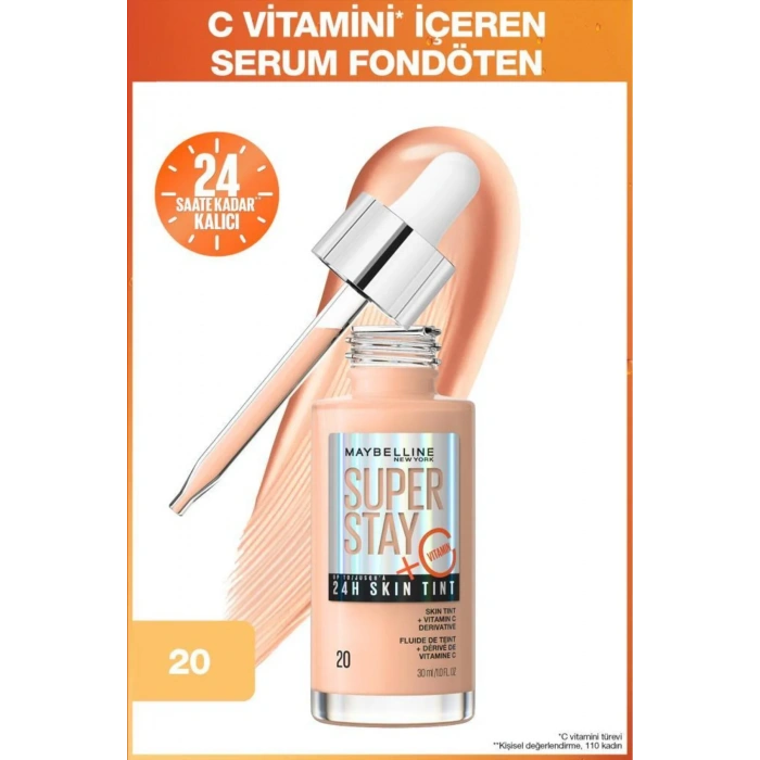 Maybelline New York Super Stay Skin Tint Fondöten - 20