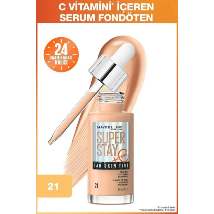 Maybelline New York Super Stay Skin Tint Fondöten - 21