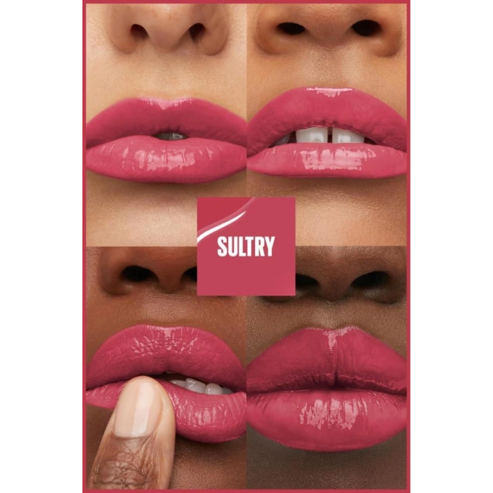 Maybelline New York Super Stay Vinyl Ink Uzun Süre Kalıcı Likit Parlak Ruj 160 Sultry