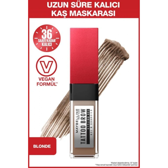 Maybelline New York Tattoo Brow 36 Saat Styling Gel - 250 Blonde