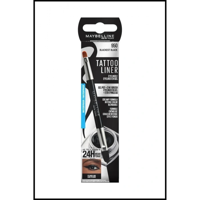 Maybelline New York Tattoo Liner Gel Pot Eyeliner- Siyah