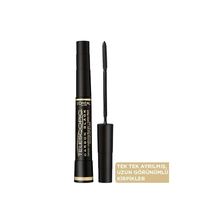 Loreal Paris Telescopic Carbon Black Maskara Siyah 2li Set & ZEYCE Kaş & Kirpik Bakım Serumu
