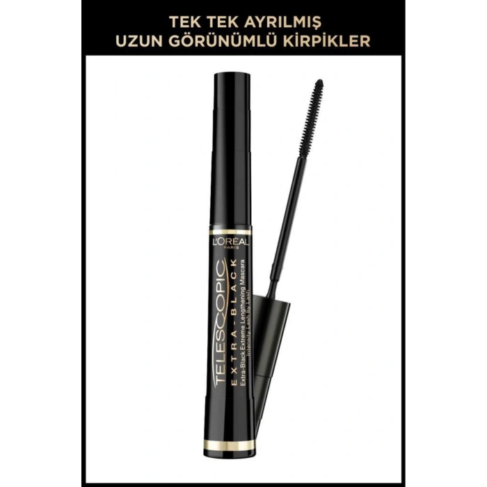 Loreal Paris Telescopic Carbon Black Maskara - Siyah & Infaillible 24h Fresh Wear Pudra Fondöten 120 Vanilla