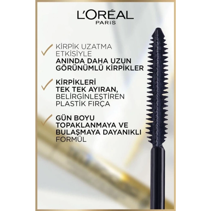 Loreal Paris Telescopic Gold Siyah Maskara & Infaillible 24h Fresh Wear Pudra Fondöten 40 Cashmere