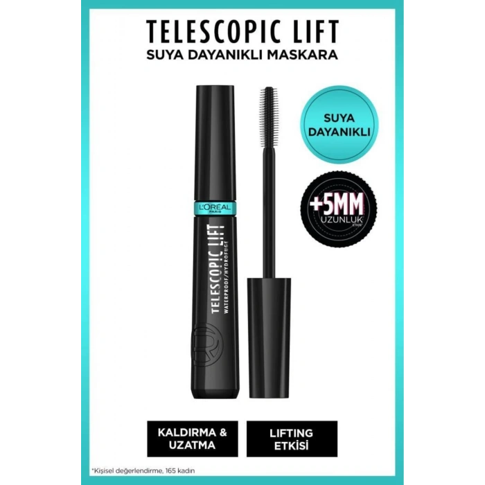 Telescopic Lift Suya Dayanıklı Maskara