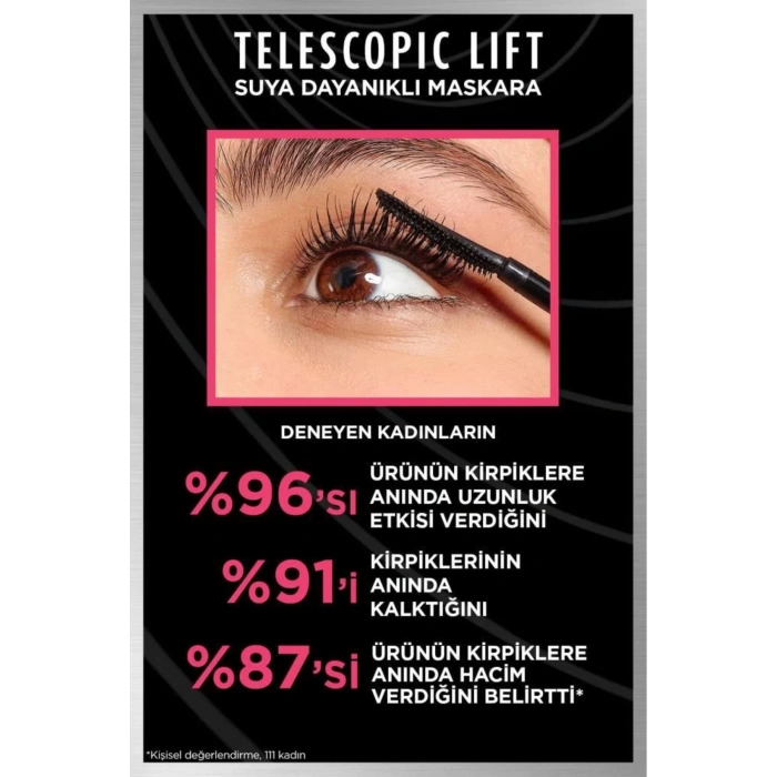 Telescopic Lift Suya Dayanıklı Maskara