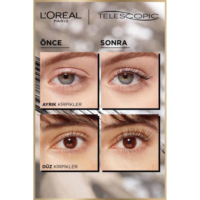 Loreal Paris Telescopic Maskara & Revitalift Clinical %12 Saf C Vitamini Aydınlatıcı Gözenek Karşıtı Serum 30 ml