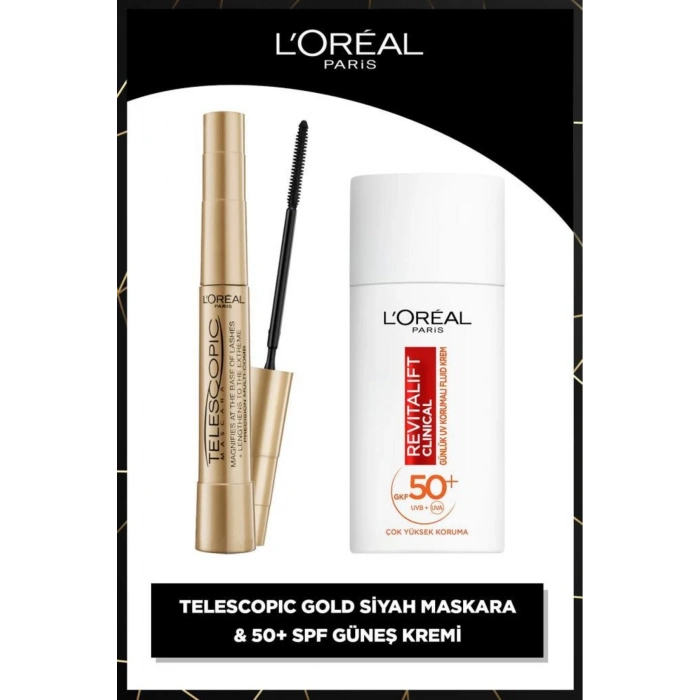 Loreal Paris Telescopic Maskara & Revitalift Clinical %12 Saf C Vitamini Aydınlatıcı Serum
