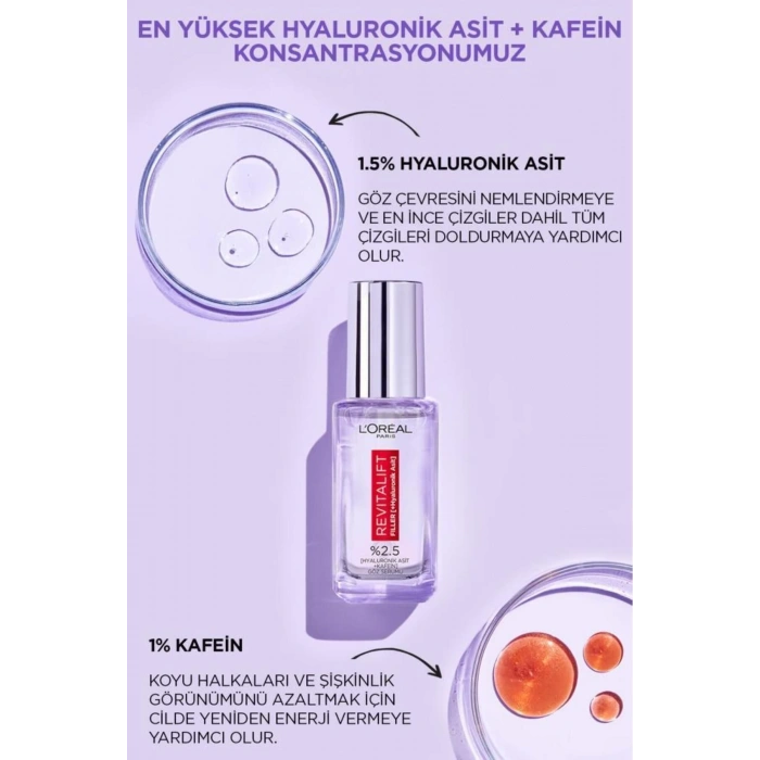 Loreal Paris Telescopic Maskara & Revitalift Filler Aydınlatıcı Göz Serumu