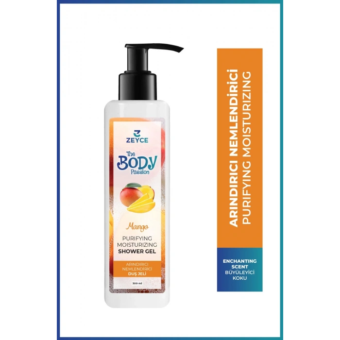 Zeyce The Body Passion Mango Arındırıcı Nemlendirici Duş Jeli 300 ml