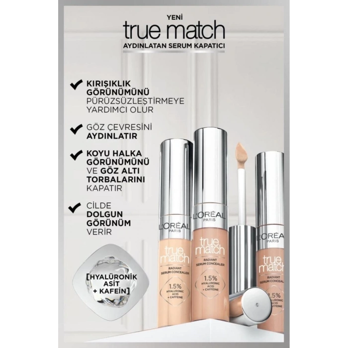 Loreal Paris True Match Aydınlatan Serum Kapatıcı - 4d Light Medium 11 ml