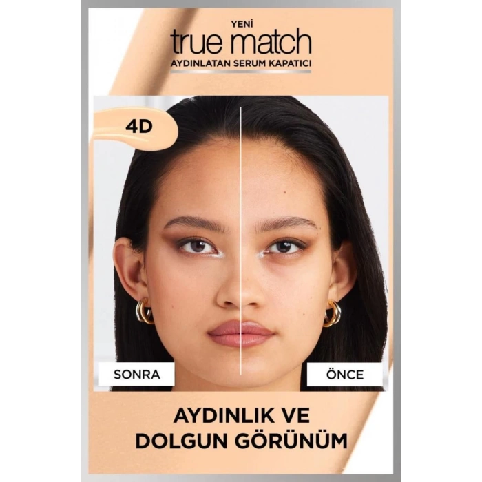 Loreal Paris True Match Aydınlatan Serum Kapatıcı - 4d Light Medium 11 ml
