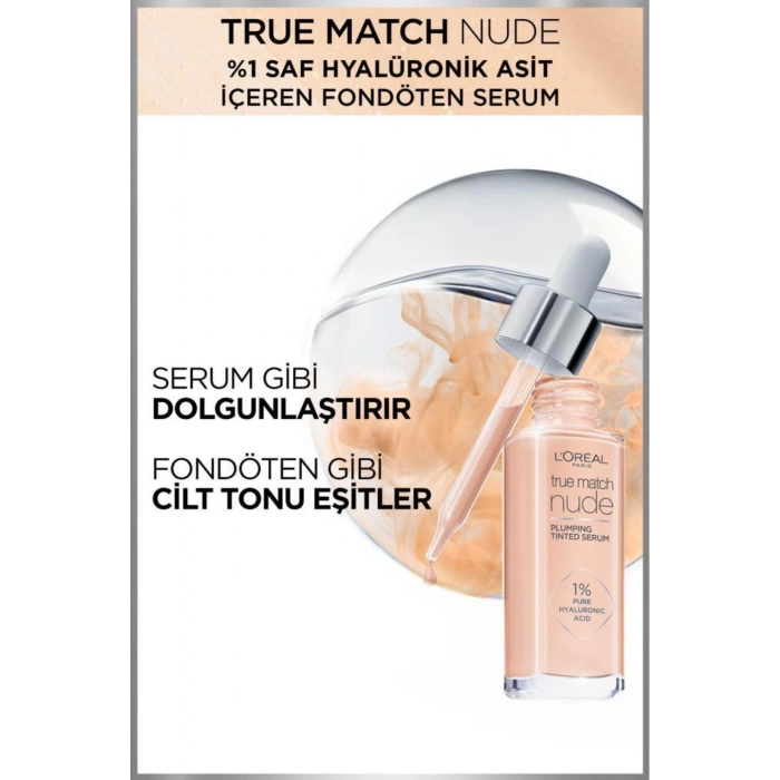 Loreal Paris True Match Nude Fondöten Serum 1-2 Rosy Light
