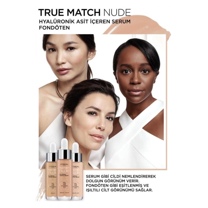 Loreal Paris True Match Nude Fondöten Serum 1-2 Rosy Light