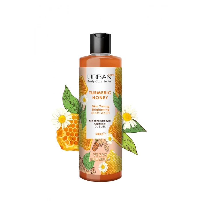 Urban Care Turmeric Honey Cilt Tonu Eşitleyici Ve Aydınlatıcı Duş Jeli - Vegan - 500 ml