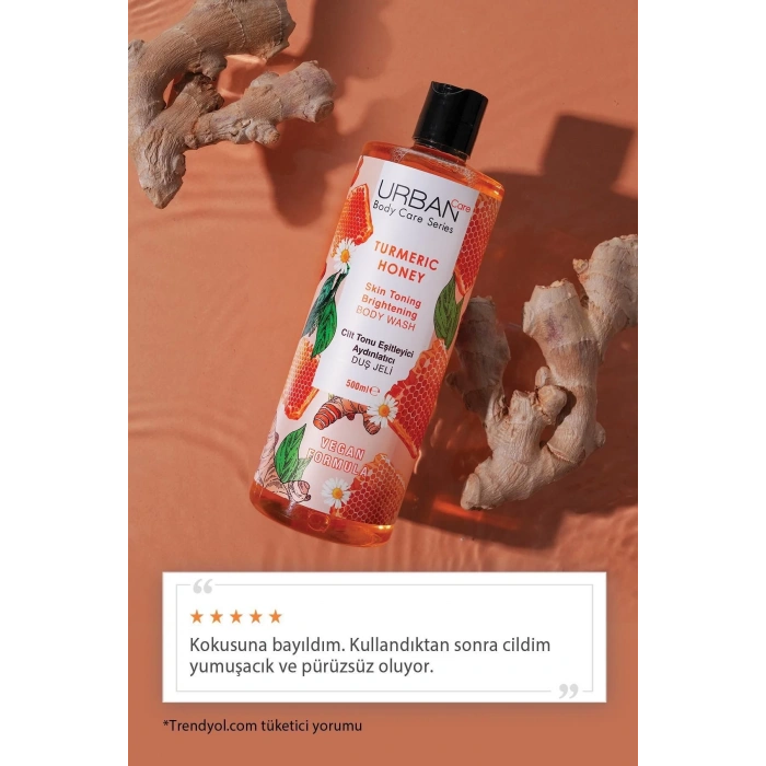 Urban Care Turmeric Honey Cilt Tonu Eşitleyici Ve Aydınlatıcı Duş Jeli - Vegan - 500 ml