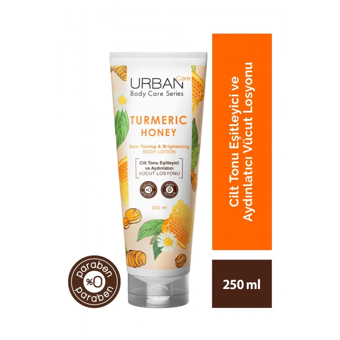 Urban Care Turmeric Honey Cilt Tonu Eşitleyici Ve Aydınlatıcı Vücut Losyonu - Vegan - 250 ml
