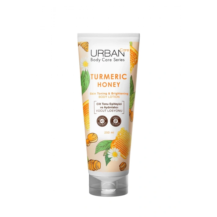 Urban Care Turmeric Honey Cilt Tonu Eşitleyici Ve Aydınlatıcı Vücut Losyonu - Vegan - 250 ml