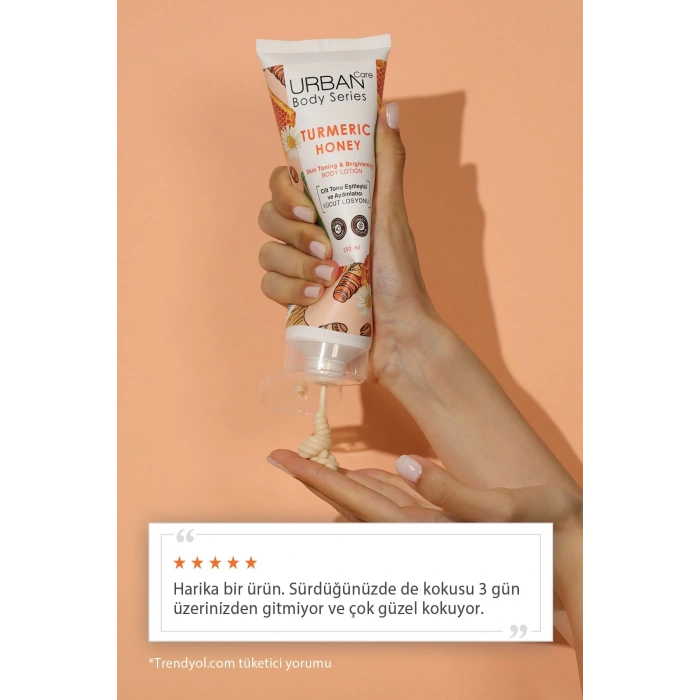 Urban Care Turmeric Honey Cilt Tonu Eşitleyici Ve Aydınlatıcı Vücut Losyonu - Vegan - 250 ml