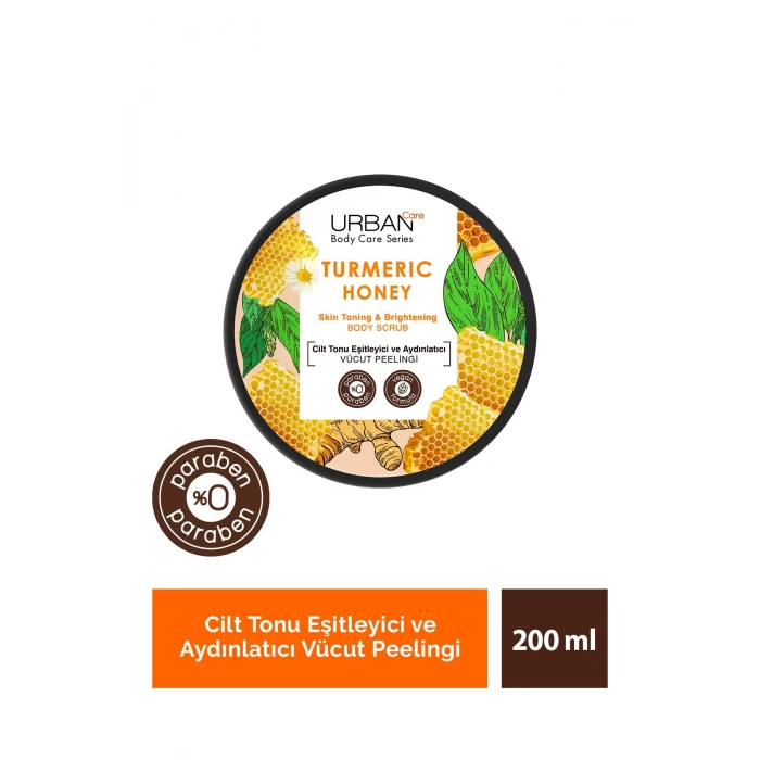 Urban Care Turmeric Honey Cilt Tonu Eşitleyici ve Aydınlatıcı Vücut Peeling - 200 ml