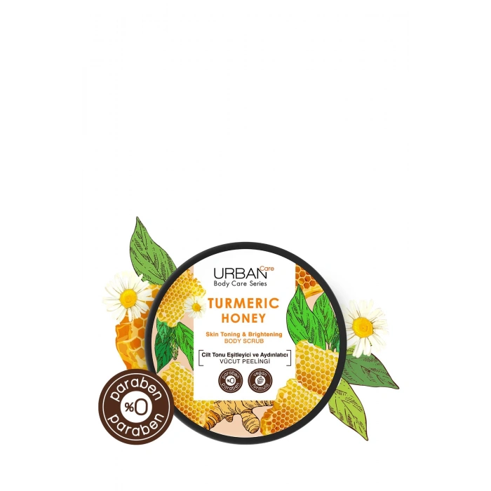 Urban Care Turmeric Honey Cilt Tonu Eşitleyici ve Aydınlatıcı Vücut Peeling - 200 ml