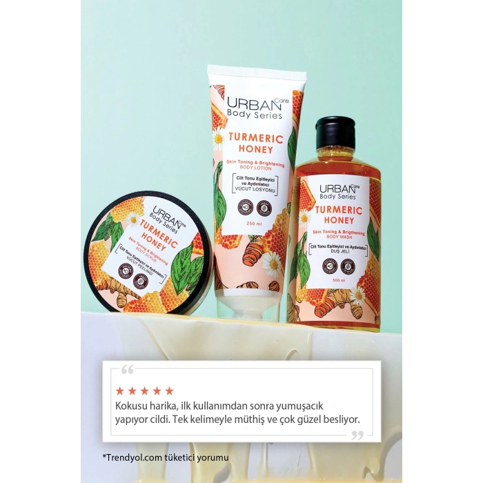 Urban Care Turmeric Honey Cilt Tonu Eşitleyici ve Aydınlatıcı Vücut Peeling - 200 ml