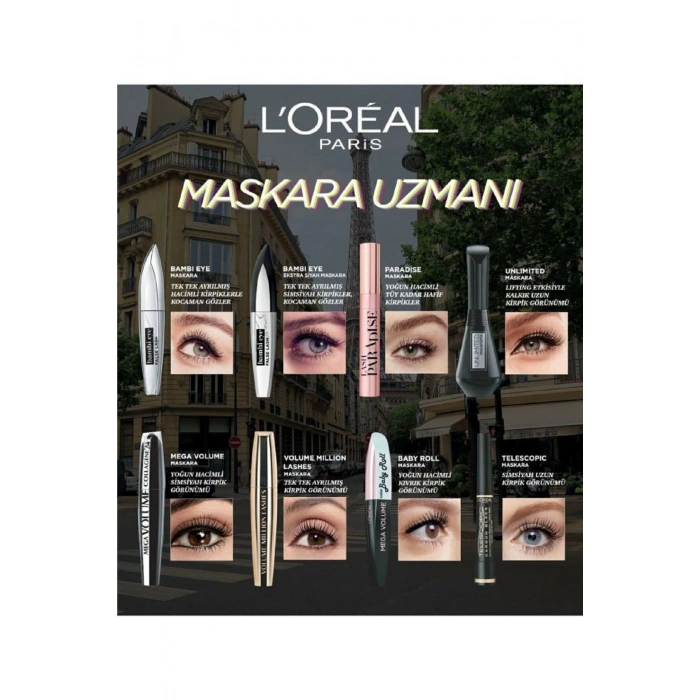 Loreal Paris Unlimited Siyah Maskara 2li Set