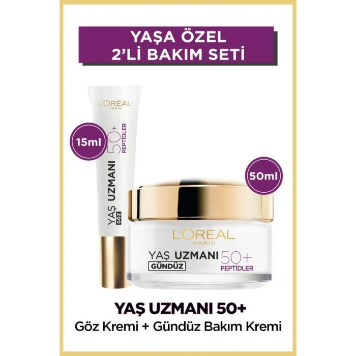 Loreal Paris Yaş Uzmanı 50+ Kırışıklık Karşıtı Yenileyici Gündüz & Göz Kremi Seti