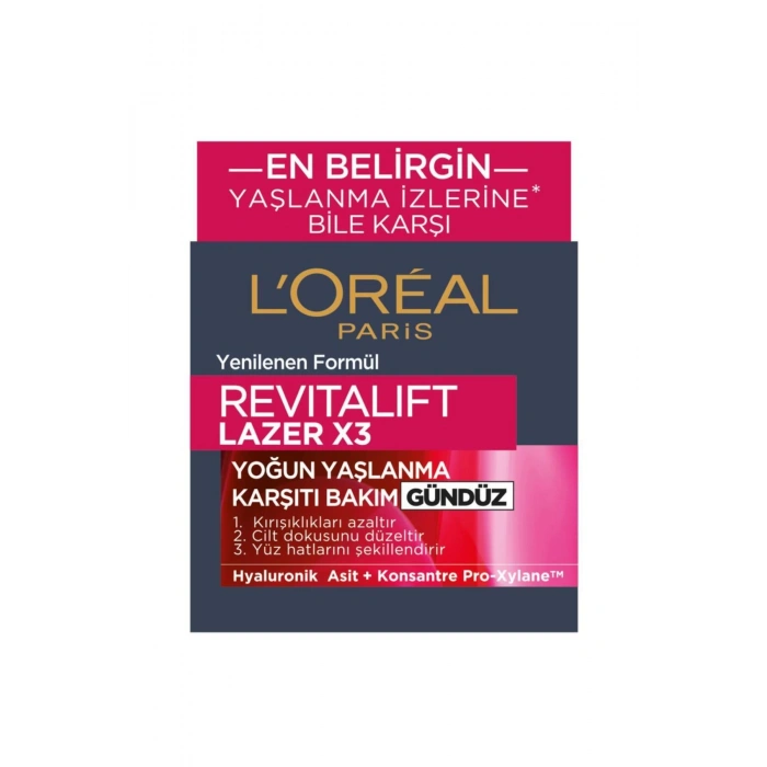 Loreal Paris Yaşlanma Karşıtı Revitalift Laser X3 Cilt Serumu 30 ml Gündüz Kremi 50 ml