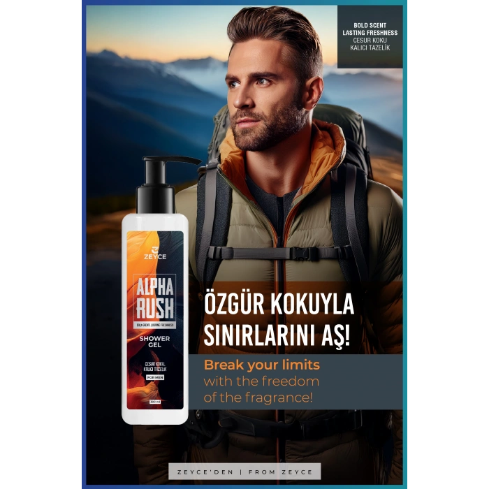 Zeyce Alpha Rush Erkek Duş Jeli 300 ml