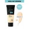 Maybelline New York Fit Me Matte + Poreless Fondöten - 105 Natural Ivory