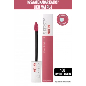 Maybelline New York Super Stay Matte Ink Likit Mat Ruj - 180 Revolutionary - Pembe