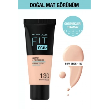 Maybelline New York Fit Me Matte+poreless Fondöten - 130 Buff Beige