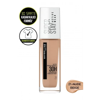 Maybelline New York Superstay Active Wear 30h Foundatıon 21 Nude Beige