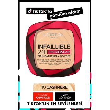 Loreal Paris Infaillible 24h Fresh Wear Pudra Fondöten 40 Cashmere