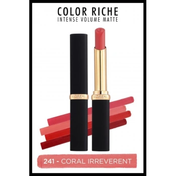 Loreal Paris Color Riche Intense Volume Matte Ruj - 241 Coral Irreverent