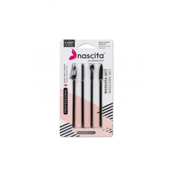 nascita 4lü Silikon Tasarım Maskara Ve Kaş Şekillendirme Fırçası