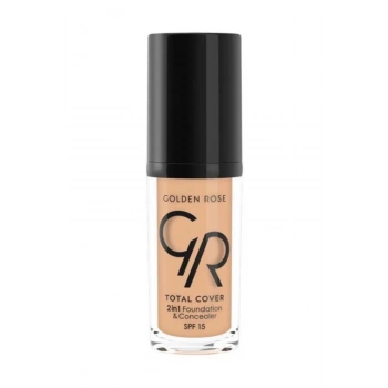 Golden Rose Total Cover 12 Light Beige 2 in 1 Foundation 30 ml