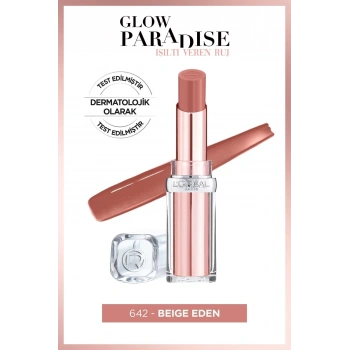 Loreal Paris Glow Paradise Balm-in-lipstick - Işıltı Veren Ruj 642 Beige Eden