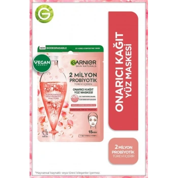 Garnier 2 Milyon Probiyotik Türevi İçeren Onarıcı Kağıt Yüz Maskesi