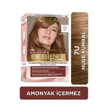 Loreal Paris Excellence Creme Nude Renkler Saç Boyası – 7u Nude Kumral
