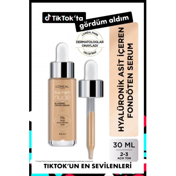Loreal Paris True Match Nude Fondöten Serum 2-3 Light