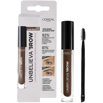 Loreal Paris Unbelieva Brow Long Lasting Brow Gel - 108 Dark Brunette Loreal