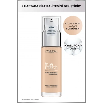 Loreal Paris True Match Bakım Yapan Fondöten 1N Ivory