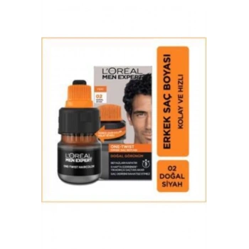 Loreal Paris Men Expert One-twist Hair Color 02 Natural Black