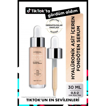 Loreal Paris True Match Nude Fondöten Serum 0.5-2 Very Light Loreal