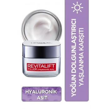 Loreal Paris Revitalift Filler Yoğun Dolgunlaştırıcı Yaşlanma Karşıtı Gündüz Kremi 50 ml - Hyaluronik Asit