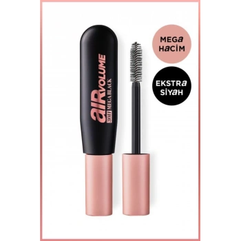 Loreal Paris Air Mega Volume Maskara - 30 Saate Kadar Kalıcı - Ekstra Siyah