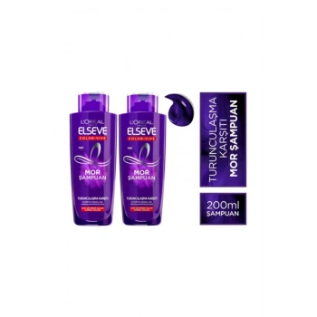 Loreal Paris Turunculaşma Karşıtı Mor Şampuan 200ml / 2 Adet
