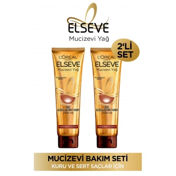 ELSEVE 2li Mucizevi Yağ Saç Güzelleştirici Krem 150 ml - Kuru ve Sert Saçlar